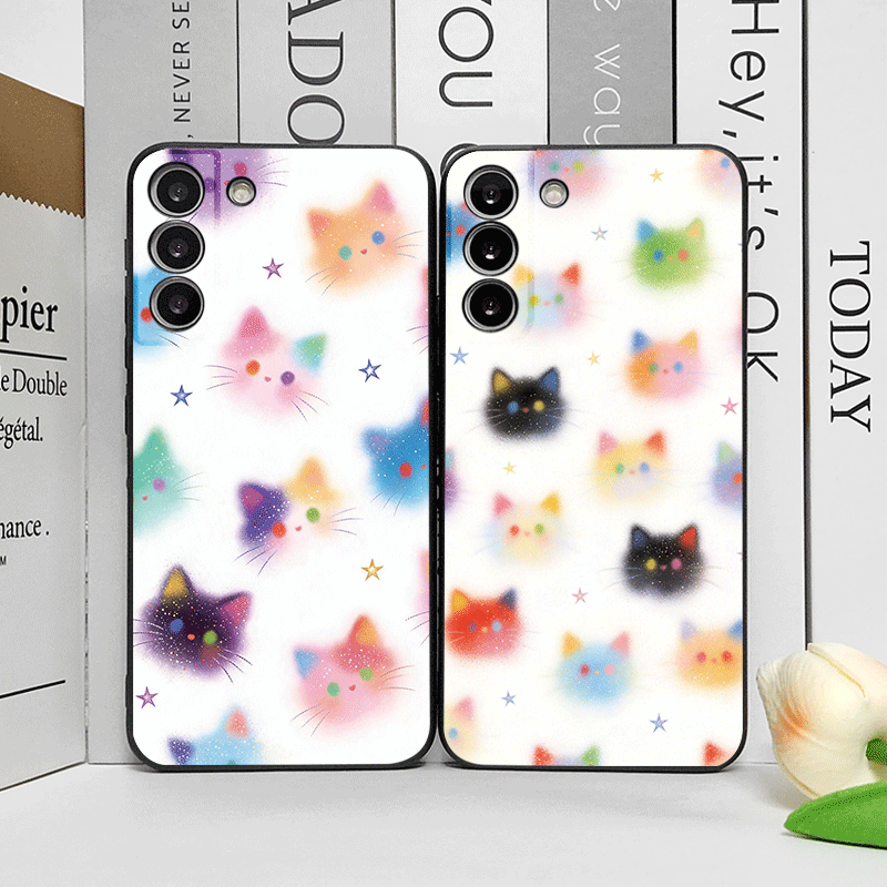 Huawei Nova 12 - Funny Graffiti Colorful Cat Head Printed