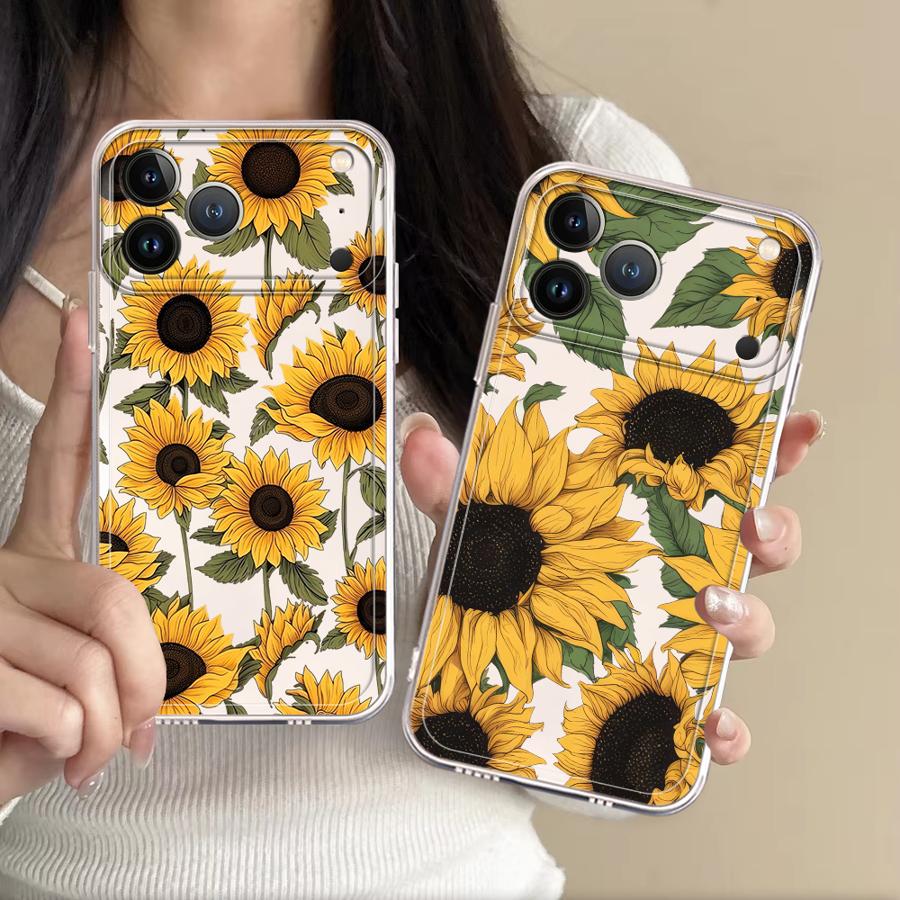 Cute Sunflower Pattern Case fo - Apple Iphone 15 Pro Max 评论和价格
