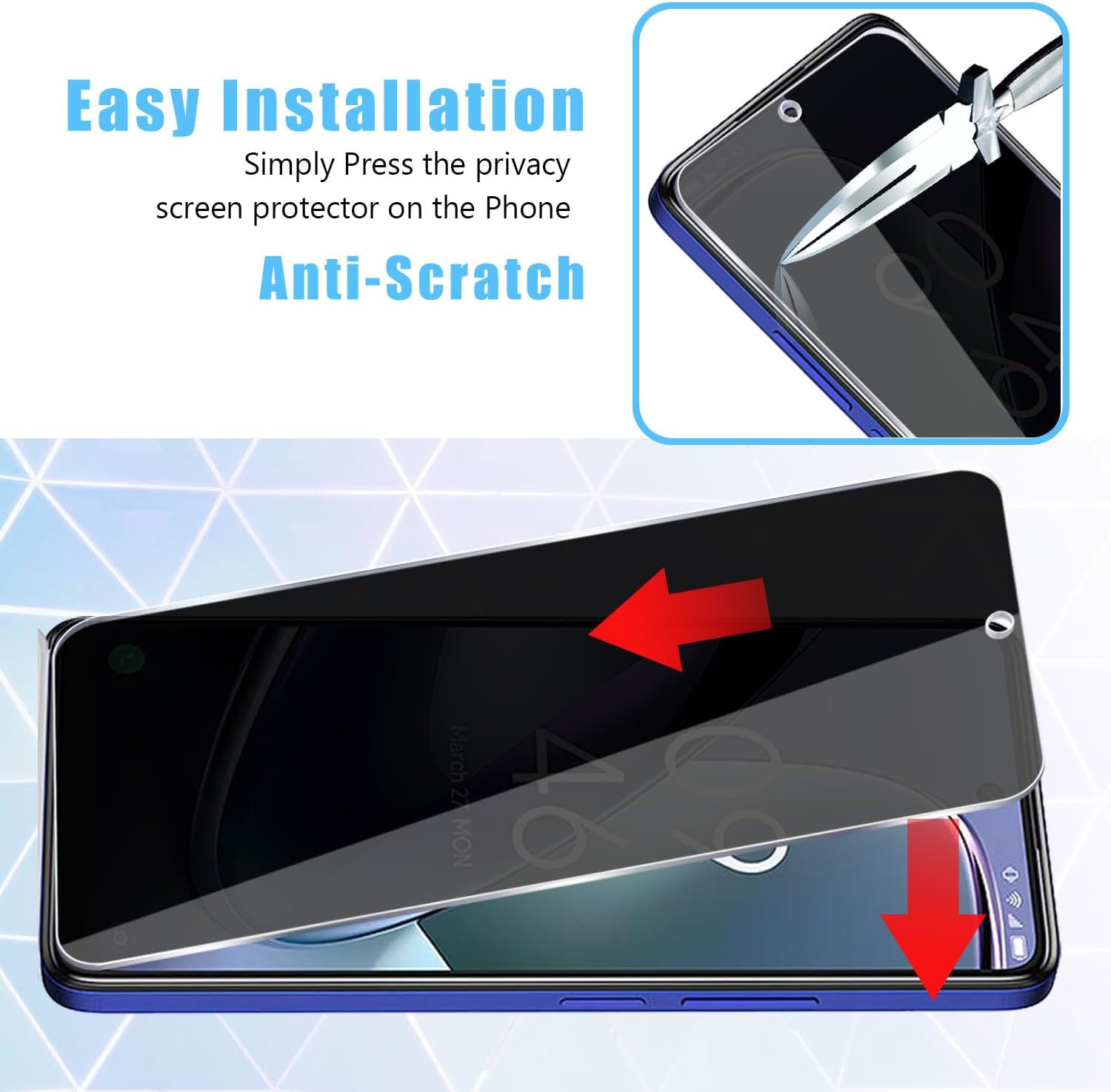 [2 Pack] Fit TCL 50 5G Privacy - Privacy Filter 2Pack 评论和价格