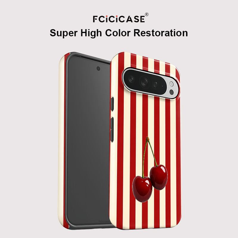 Fcicicase Cherry Stripe Patter - Google Pixel 9 评论和价格